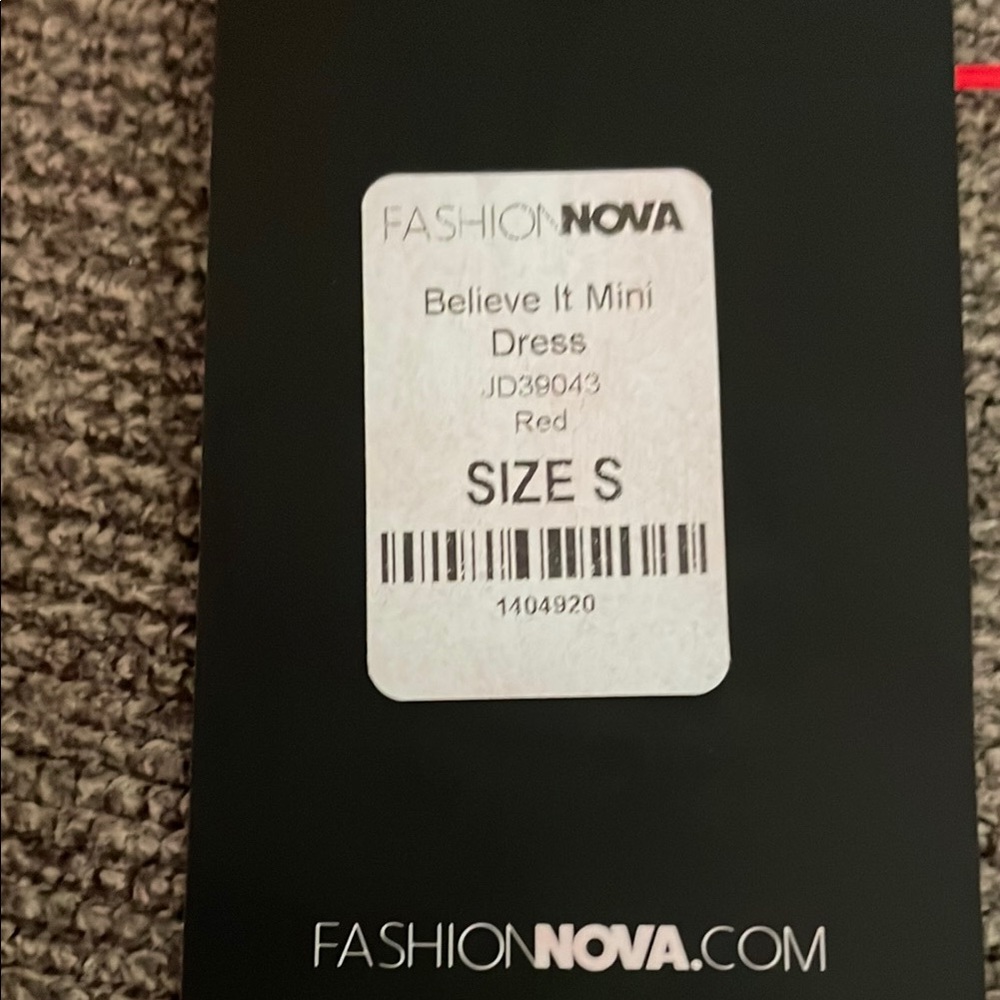 Fashion Nova Red Mini Dress Red size small